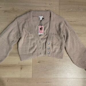 NWT: Sincerely Jules Mauve Buttoned Sweater